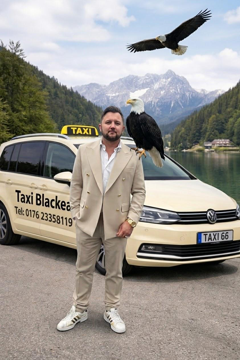 Coskun Acar vor seinem Taxi Black Eagle